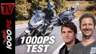 1000PS Test - Honda X-ADV vs. Yamaha TMAX SX - Kampf der Roller-Titanen