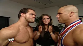 Chris Benoit & Kurt Angle segments in Stephanie McMahon office SmackDown 10 October 2002