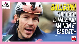 GIRO D'ITALIA / Ballerini: «Ho dato il massimo ma non è bastato, sono davvero dispiaciuto»