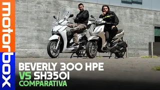 SFIDA: Honda SH 350 vs Piaggio BEVERLY 300 | Chi è il VERO RE della città? La PROVA