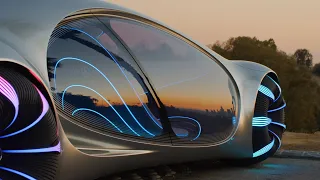 Mercedes Vision AVTR Concept Car Drive - Hollywood Sunset!