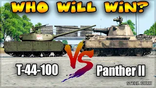 WAR THUNDER: T-44-100 VS Panther II (WHO WILL WIN?)