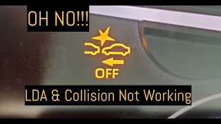 2018-2021 Toyota Camry LDA and Collision Warning lights on - How to fix