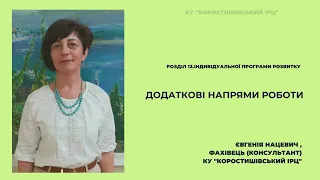 Розділ 12 ІПР. Додаткові напрями роботи