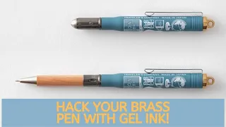 How to Hack your Traveler's Company Brass Ballpoint Pen with Uni Style Fit or Coleto