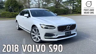 Crystal White 2018 Volvo S90 / Walkaround with Heather