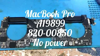 MacBook Pro A1989 no power