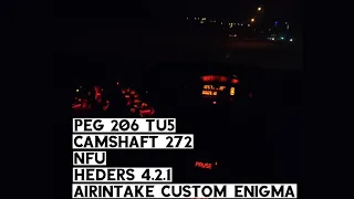 206 tuning setup camshaft 272 nfu۲۰۶ با میل سوپاپ ۲۷۲