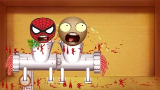 Meat Grinder vs Spiderman Buddy | Kick the Buddy 2