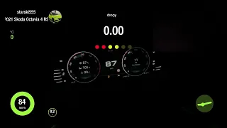 Skoda Octavia RS NX 2.0 TSI stage 3 acceleration 100-200 dragy gps