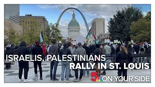 Israelis, Palestinians in St. Louis hold rallies for peace a week into the war