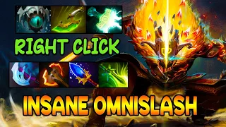 RIGHT CLICK BUILD [ Juggernaut ] CRAZY OMNISLASH - FULL TEAM FIGHT - DOTA 2 GAMEPLAY