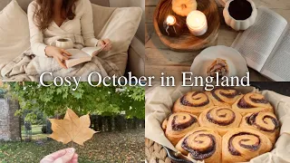 A Cosy October Vlog🍂 Autumn in the English Countryside, cinnamon rolls, spooky books slow living UK