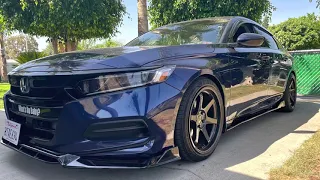 Universal side skirts 2018-2022 Honda accord 10th gen accord install