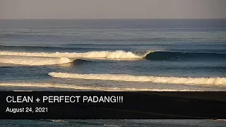 CLEAN + HOLLOW!!! PADANG PADANG surf on August 24, 2021