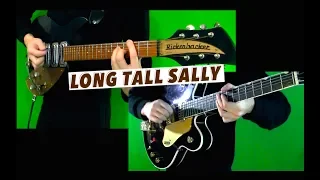 Long Tall Sally - Lead and Rhythm Guitar Cover - Both Guitar Solos