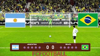 Argentina and Brazil penalty pes2021 #pes2021 #messi #Argentina #brazil