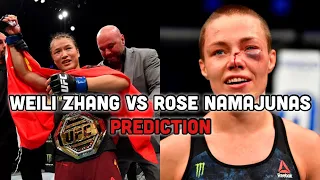 UFC 261 Prediction: Weili Zhang vs Rose Namajunas