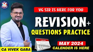 🔴Pre - Exam Month Calendar🔴 | REVISION + PRACTICE Sessions🔥 | CA Vivek Gaba