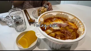 VLOG | 나의 첫일상 공유/비숑/차독박이짜파게티/피클샵/엽떡/신천토스트/스벅신메뉴/엽떡리조또/피클만들기/후참잘