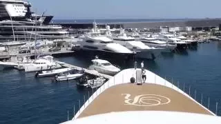 Onboard:  Royal Romance Makes fast turn and docks in Monaco