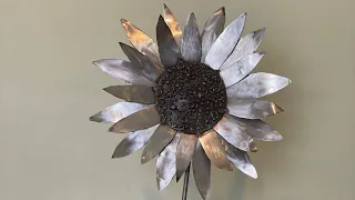 How To Weld A SunFlower | Easy Scrap Metal Art | Barbie The Welder