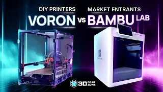 Voron 2.4, Rat Rig V-Core, and VzBot vs Bambu Lab X1C and Creality K1