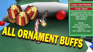🐝 WHICH NPC SHOULD I GIVE PRESENT FIRST ❓ ALL ORNAMENT BUFF AND REWARDS 🐝 BEE SWARM SIMULATOR.