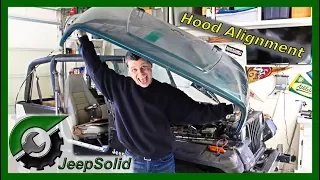 Jeep Wrangler Hood Removal and Alignment