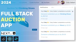 Build an Online Auction App with Notifications (Next.js, Shadcn, Typescript, Drizzle ORM)