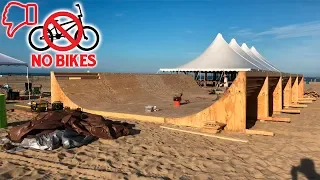 40 Ft Beach Mini Ramp & NO BMX... :(