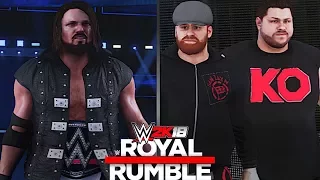 WWE Royal Rumble 2018: AJ Styles vs. Kevin Owens & Sami Zayn (Handicap Match for WWE Championship)