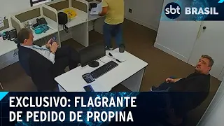 Exclusivo: Flagrante de pedido de propina de um milhão de reais. | SBT Brasil (11/03/24)