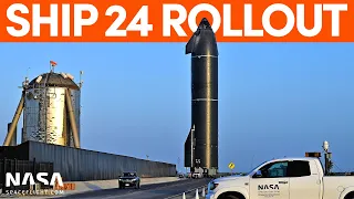 Starship 24 Rolled To The Launch Site | SpaceX Boca Chica