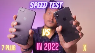 iPhone X vs iPhone 7 Plus { Fusion A10 vs Bionic A11 } Speed Test - Which is Faster?