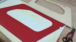 Wrapping simple door panel for a classic car DIY