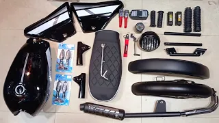 70cc Bike Full Modification In Low Price | Motorcycle All Accessories In Tahir Decoration