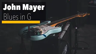 John Mayer Style Blues in G | Backing Track Jam