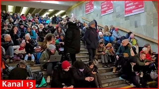 Kyiv hit by rocket fire again - People took shelter in subways