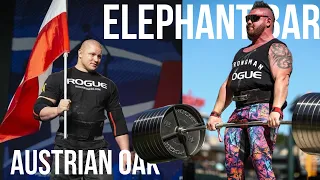 Arnold Strongman Classic 2023 Training | Austrian Oak | Elephant Bar