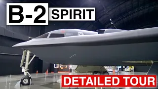Detailed tour around a Northrop Grumman B-2 Spirit prototype