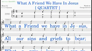 What A Friend We Have In Jesus  (Converse - Scriven) {v2] Quartet