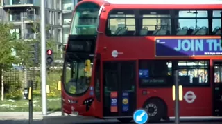 Wright Gemini 2 Volvo B9TL Ex-First, TT VN36159 BJ11EAP Taking Right Turn at Stratford International