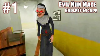 Evil Nun Maze Endless Escape Entering Floor 1-5 - Full GamePlay Walkthrough Part 1 (Android,IOS)