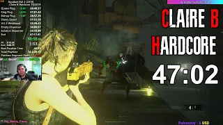 Claire B Hardcore Speedrun - 47:02 | Resident Evil 2