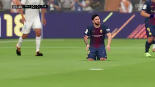 REAL MADRID VS BARCELONA 0-5 FIFA 18 . CR7 and MESSI face to face.