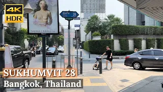 [BANGKOK] Sukhumvit Soi 28: "Residential Street" | Thailand [4K HDR Walk Around]