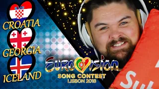Reviewing Eurovision. GEORGIA, CROATIA & ICELAND.