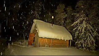 В тайге, как в сказке! Переночевали в избушке. С утра на рыбалку! Приготовил мясо с рисом))