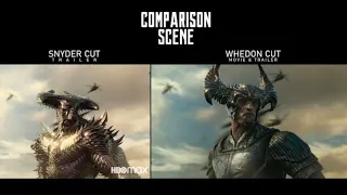 Justice League Snyder Cut - Whedon Cut ( Official Trailer ) Comparison Scene